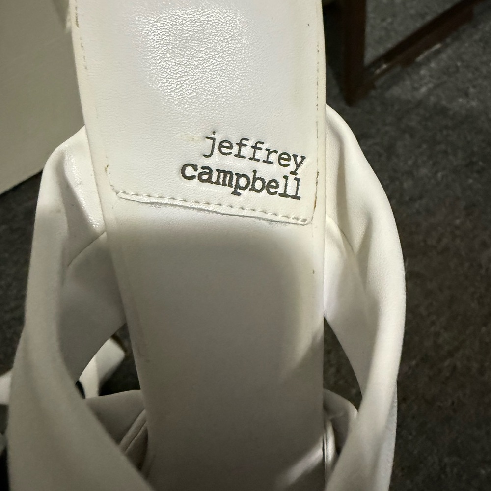 Jeffrey Campbell Ivory Knotted Mules - Picture 3 of 4